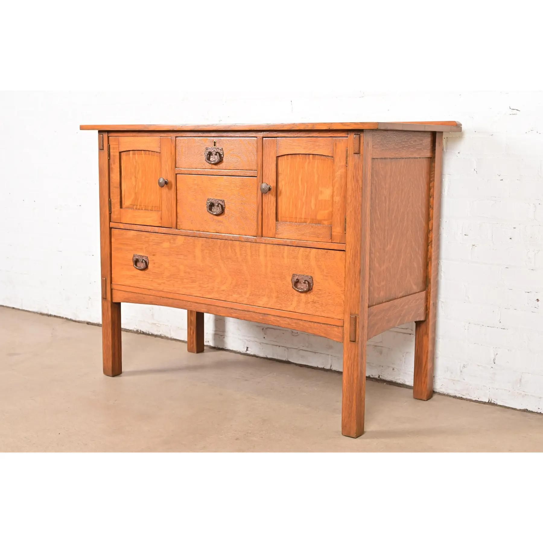 Stickley Brothers Style Antique Mission Oak Arts & Crafts