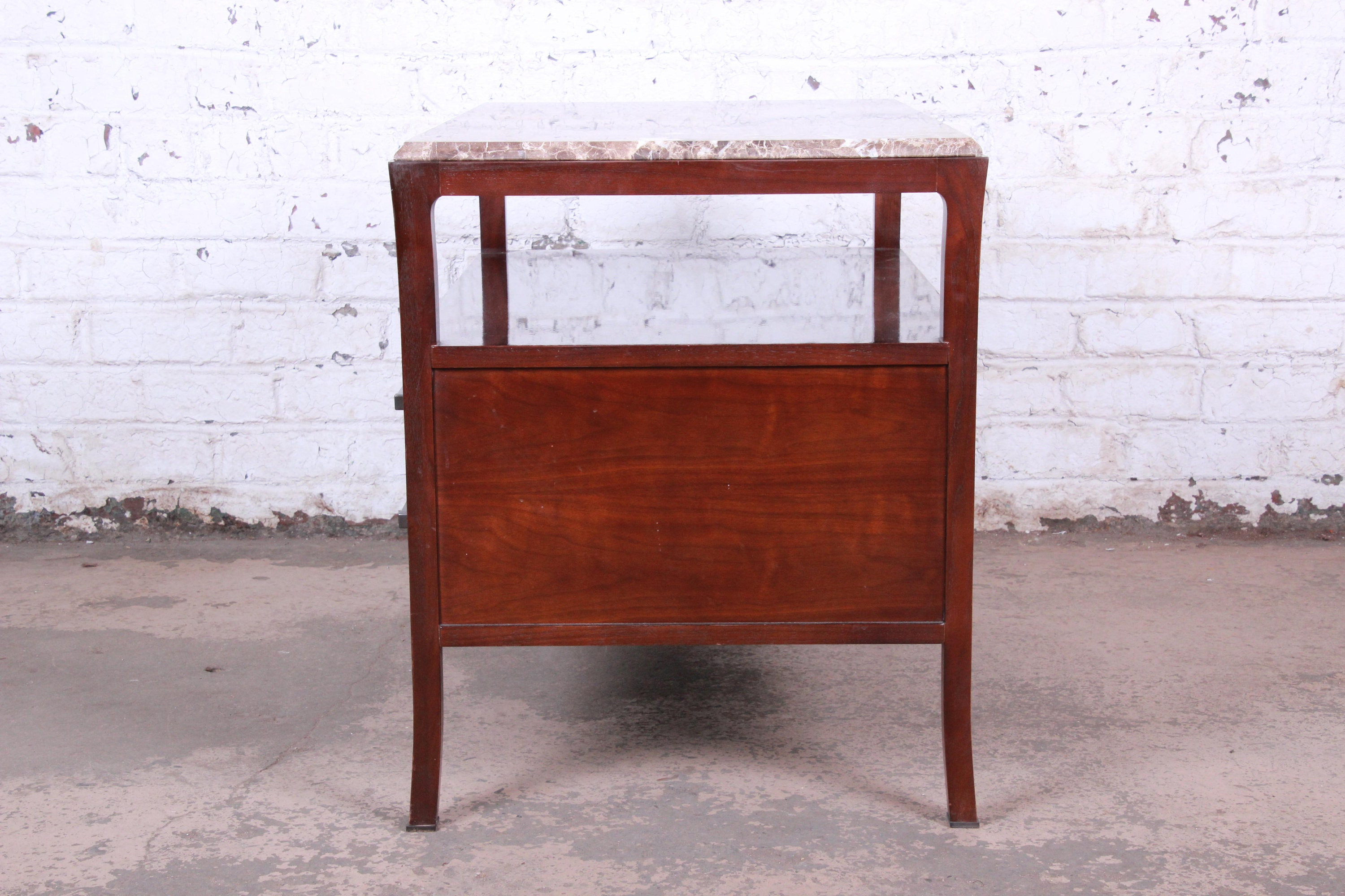 BäckerMöbel Mahagoni Marmor Top Buffet-Server | Etsy