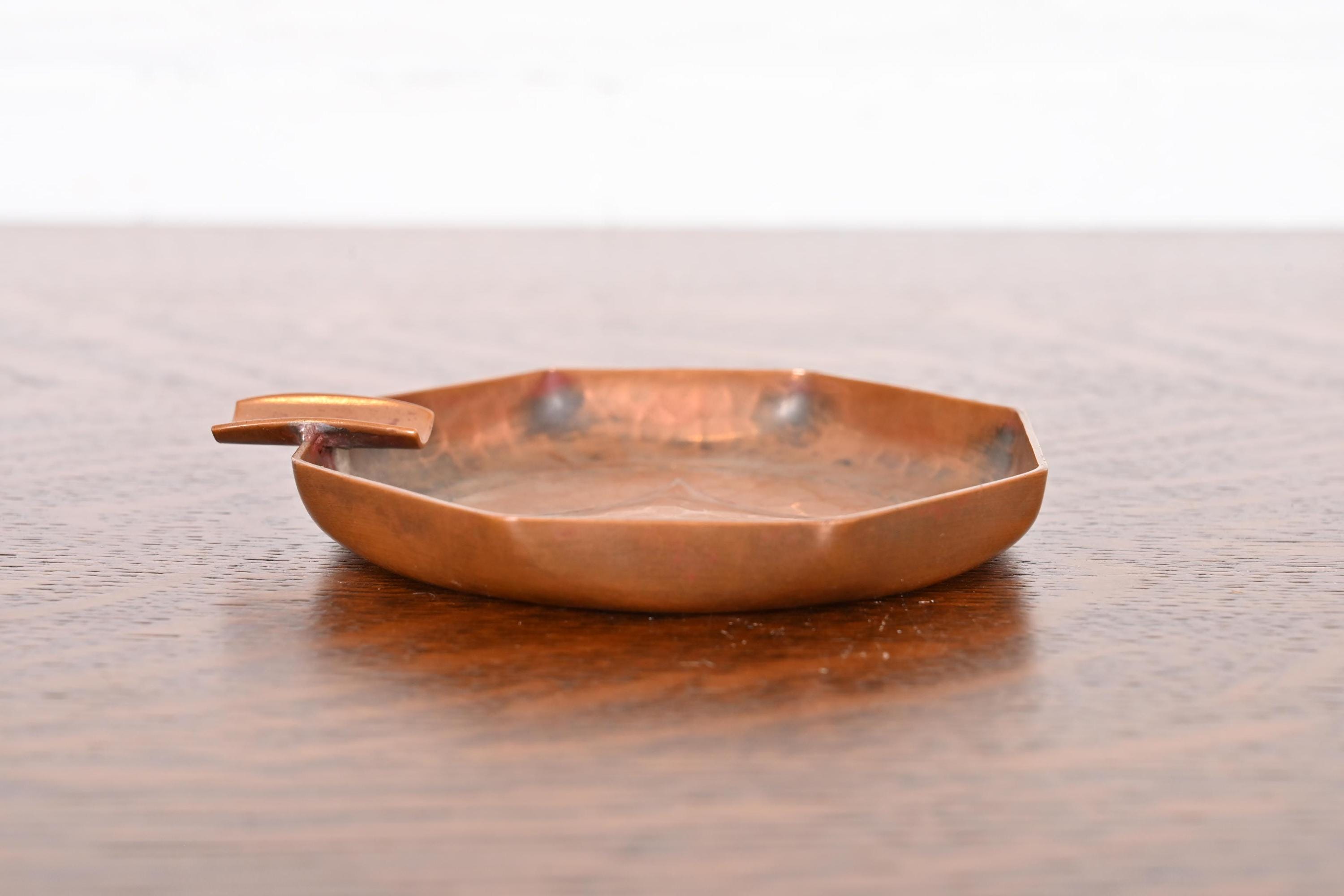 Roycroft Arts & Crafts Hammered Copper Ashtray - Etsy