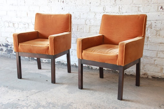 Paul Evans For Directional Parsons Armchairs Pair Paul Evans For Directional Parsons