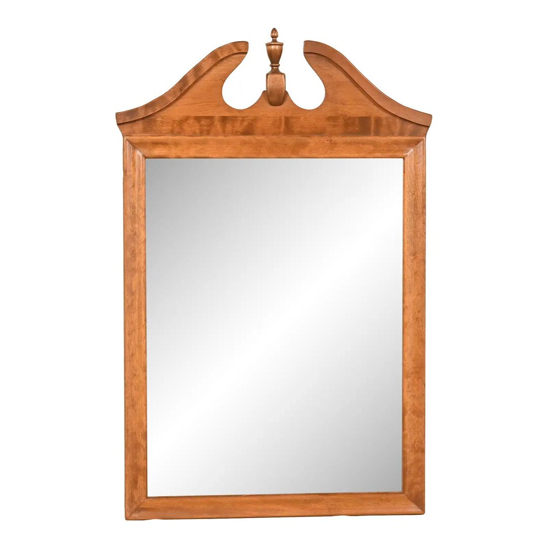 6007【姿見】米国　イーセンアーレン　ETHAN ALLEN シュバルミラー Ethan Allen American Colonial Solid Maple Framed Wall Mirror - Etsy