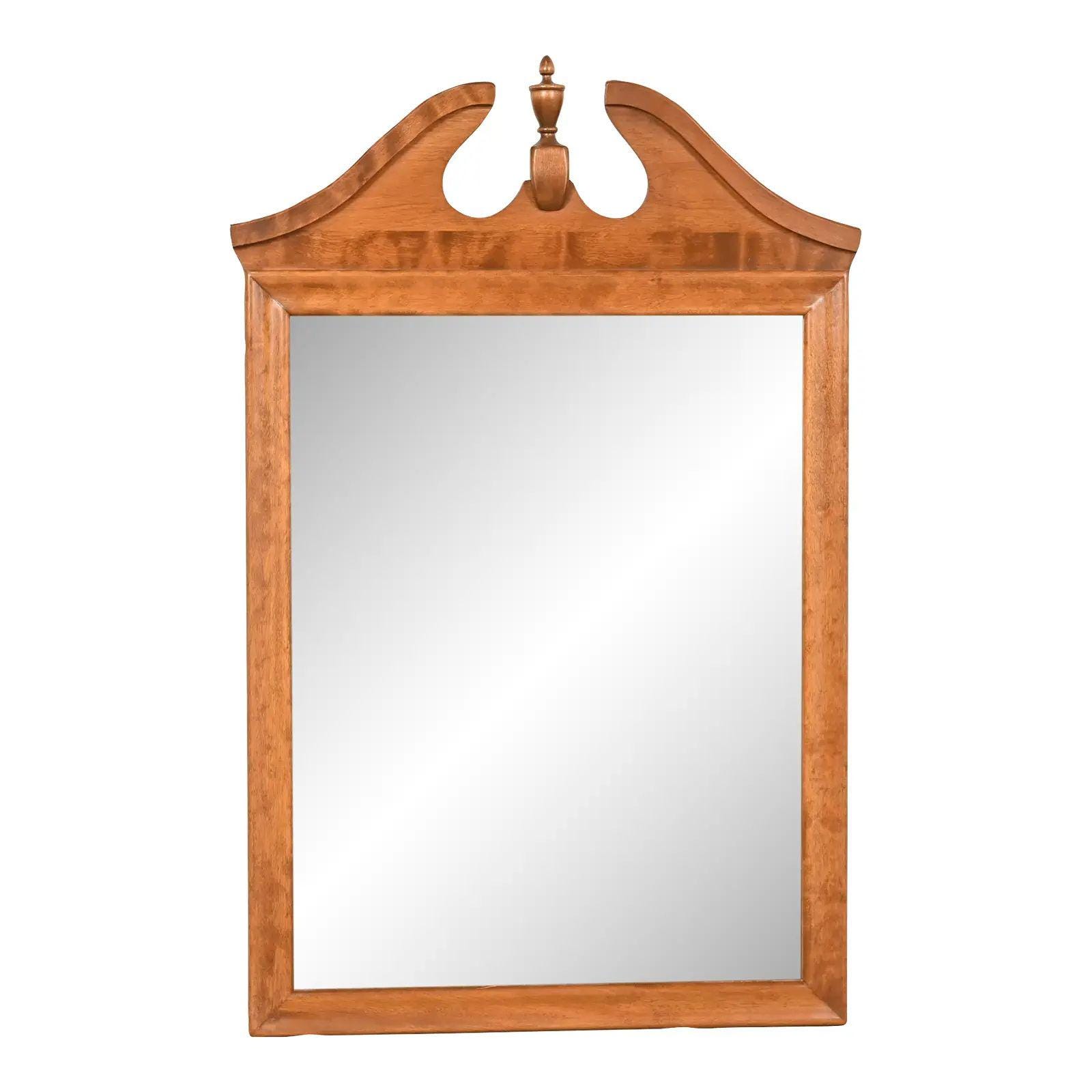 Ethan Allen American Colonial Solid Maple Framed Wall Mirror - Etsy