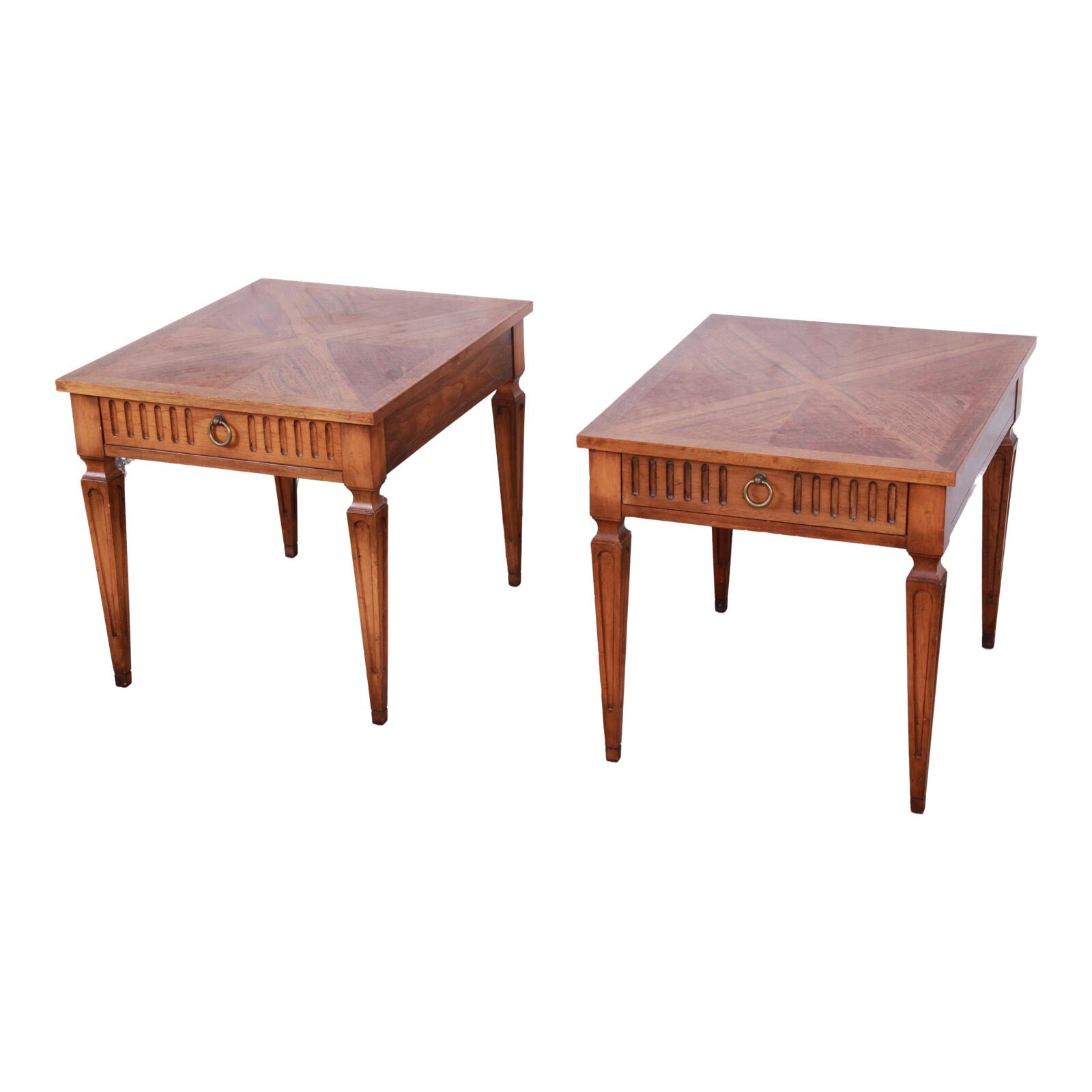 Baker Furniture Milling Road French Regency End Tables Pair Etsy