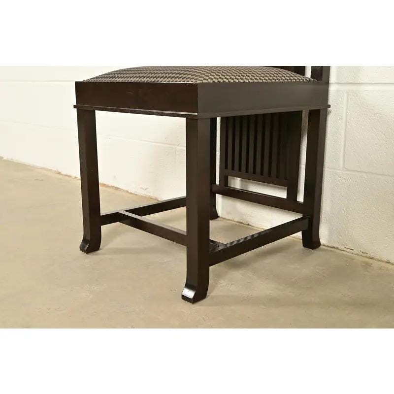 Frank Lloyd Wright for Cassina Arts & Crafts Dark Cherry Wood Dining ...