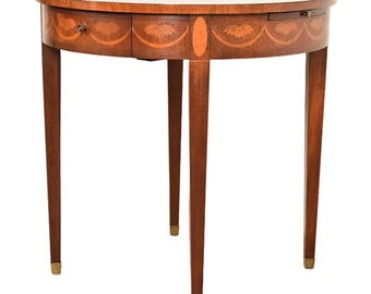 Baker Furniture Federal Inlaid Mahogany Tea Table or Occasional Side Table