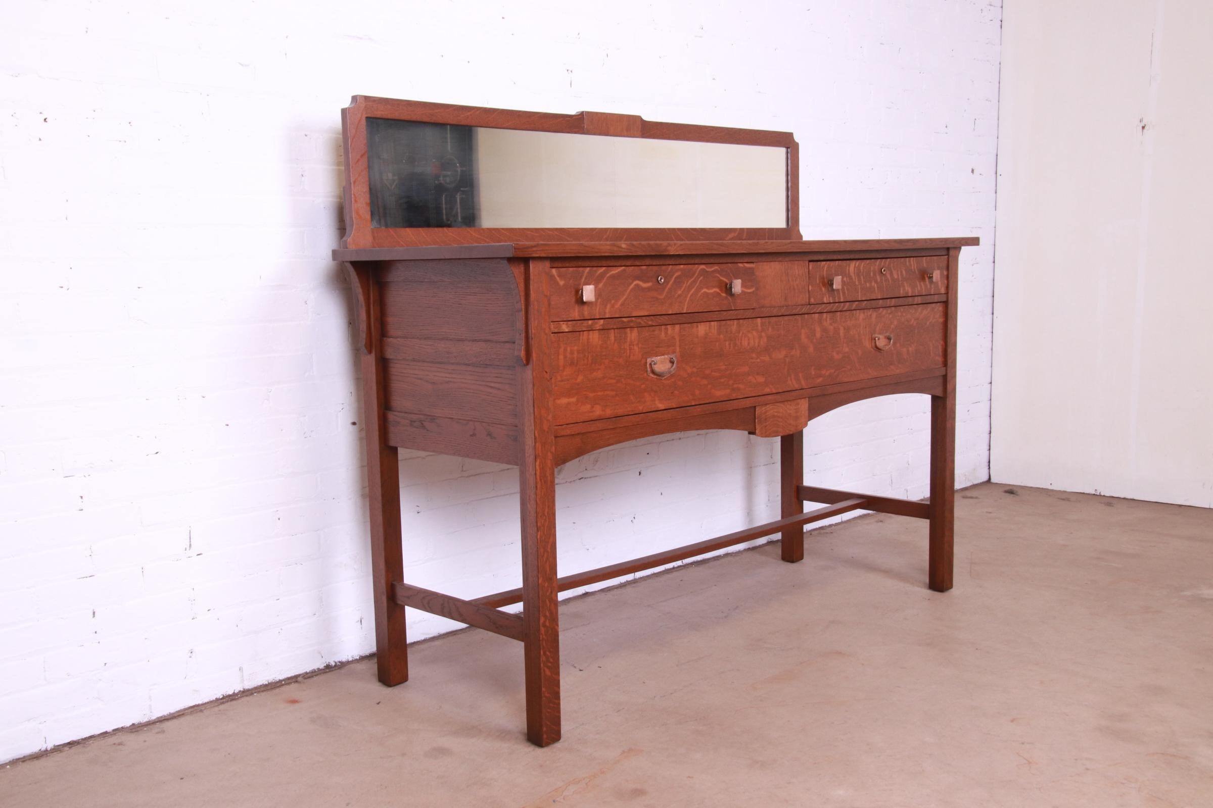 Mission style cheap buffet server