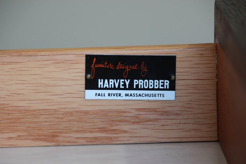 Harvey Probber Mid-Century Modern Ebonized Mahogany Bar Cart