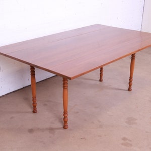 Stickley American Colonial Solid Cherry Wood Harvest Dining Table, 1956 image 3