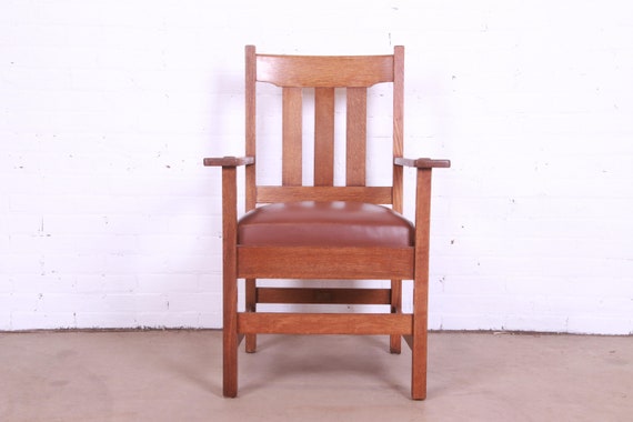 Antique mission 2024 oak chairs