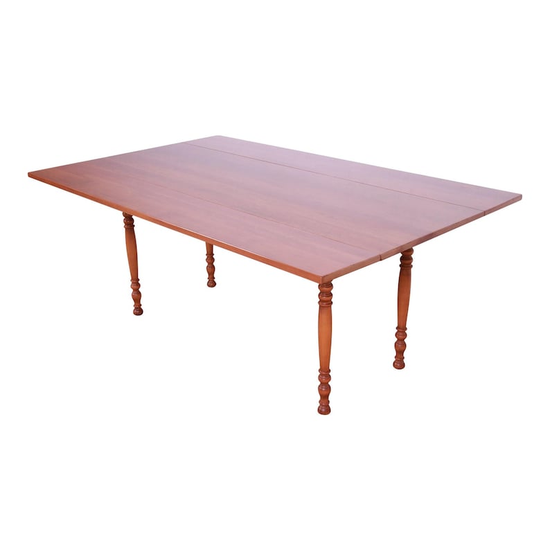 Stickley American Colonial Solid Cherry Wood Harvest Dining Table, 1956 image 1