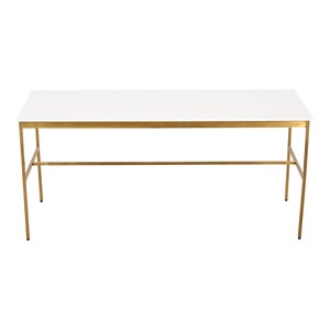 Paul McCobb for Directional Brass and Vitrolite Cocktail Table, 1950s