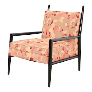 Paul McCobb Planner Group Ebonized and Upholstered Lounge Chair, 1950s