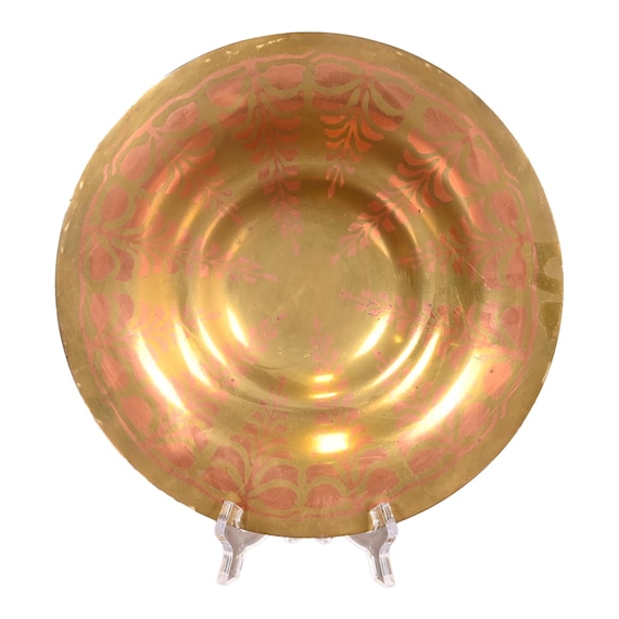Tiffany & Co. Copper on Gilt Bronze Decorative Shallow Bowl, Circa