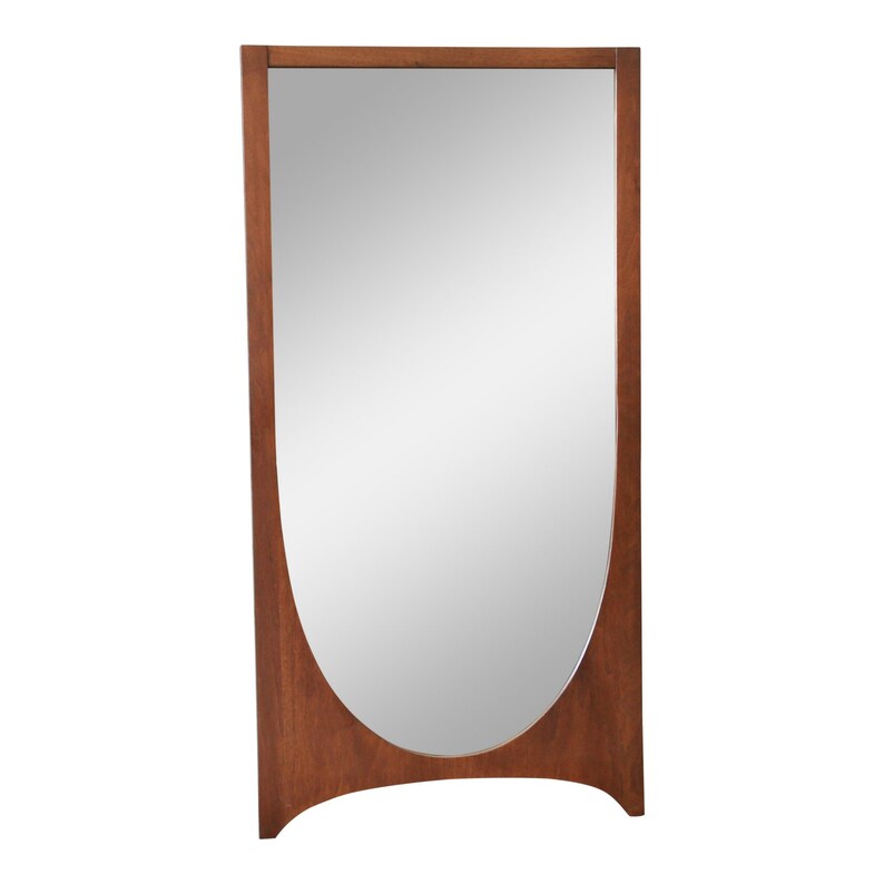 Broyhill Brasilia Mid Century Modern Walnut Framed Mirror 2 Available