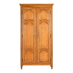 Cherry wood armoire on sale for sale