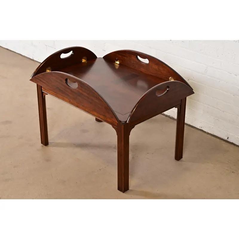 Baker Furniture Chippendale Mahogany Butler's Coffee Table - Etsy