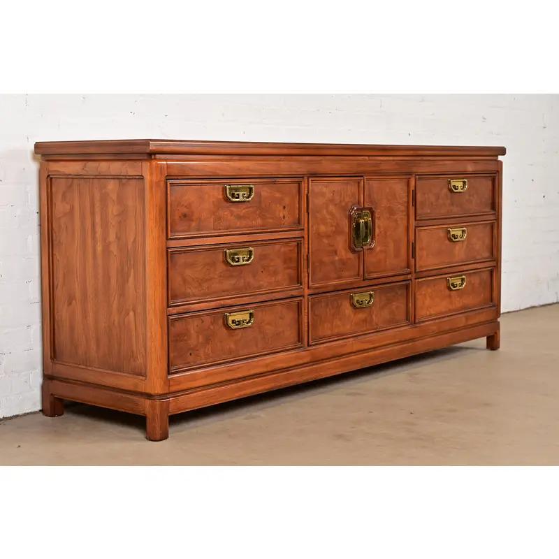Hollywood regency ミッドセンチュリー　シェルフ　ビンテージ Thomasville Mid-century Hollywood Regency Chinoiserie Burl Wood
