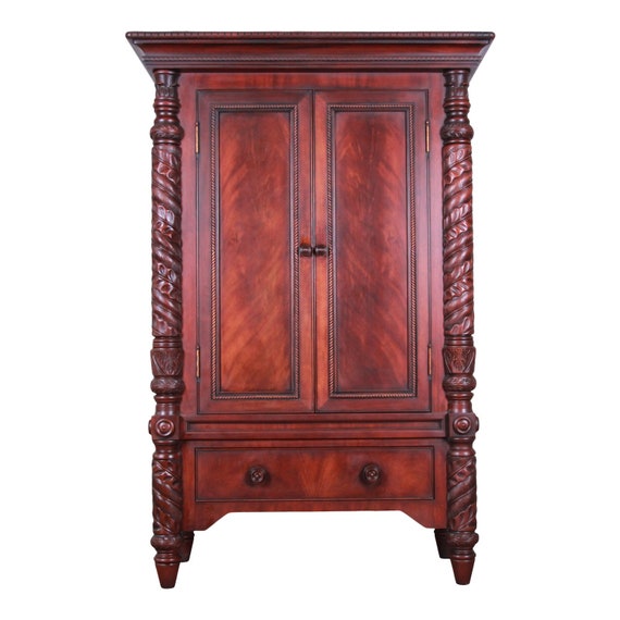 Ralph Lauren Safari Collection Mahogany Armoire Dresser Etsy
