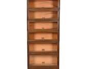 Antique Globe Wernicke Mahogany Six-Stack Barrister Bookcase, Circa 1890s