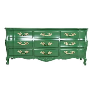 green emerald velvet dress Amazon.com: RoyalCraft Fluted 3 Drawer Dresser, 32 inch Wide Dresser  Nightstand for Bedroom, Modern Wood Chest of Drawers, Large Painted  Nightstand with 3 Drawers for Closet, Hallway, Entryway, Dark Green : Home  & Kitchen