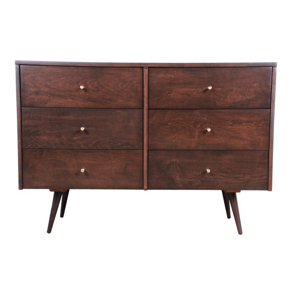 Paul Mccobb Planner Group Six Drawer Dresser Newly Refinished Etsy