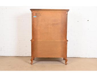 Drexel Heritage French Provincial Louis XV Carved Walnut