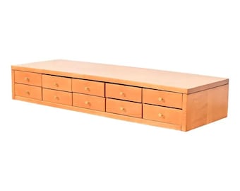 Paul McCobb Planner Group Solid Birch Ten-Drawer Jewelry Chest, Newly Refinished