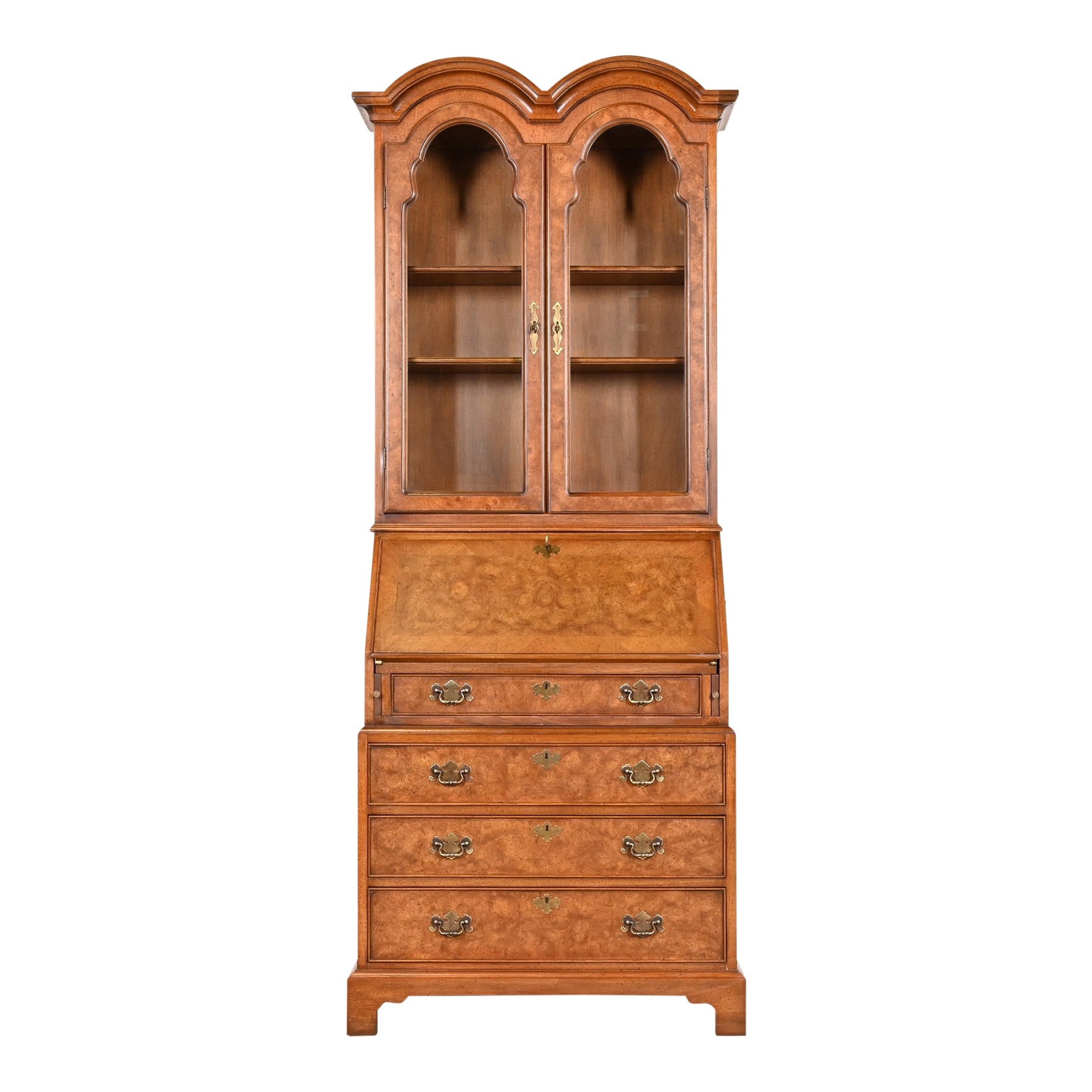 COUNTRY FURNITURE ATLANTA デスク John Stuart Georgian Burl Wood Drop Front Secretary Desk