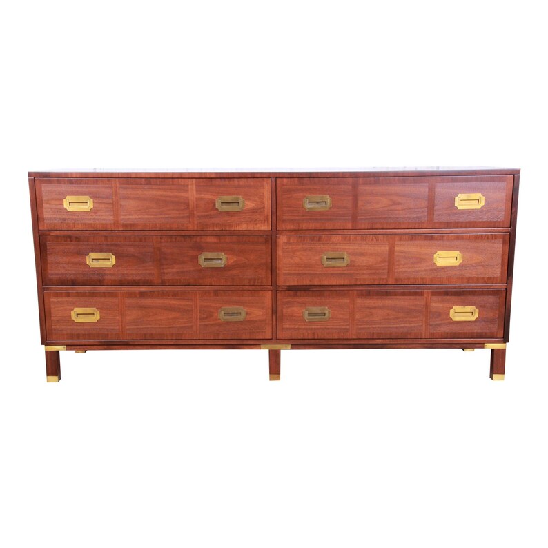 Baker Furniture Milling Road Campaign Style Long Dresser Or Etsy