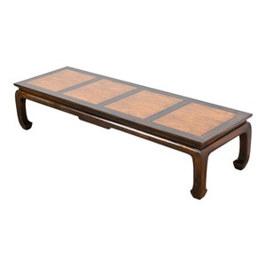 Michael Taylor for Baker Furniture Far East Collection Chinoiserie Walnut Coffee Table, 1960s