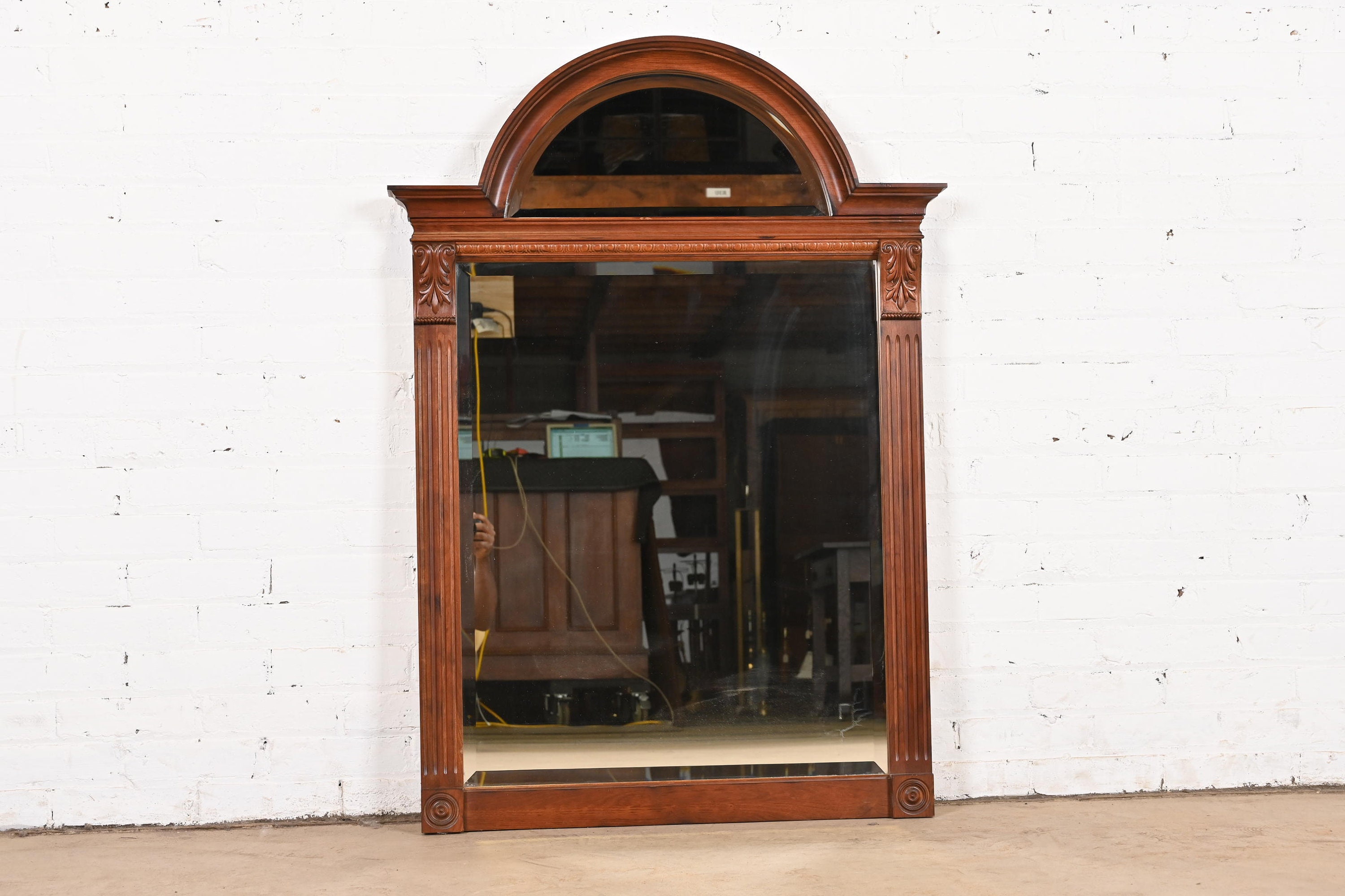 Ethan Allen Victorian Carved Maple Arched Wall Mirror - Etsy
