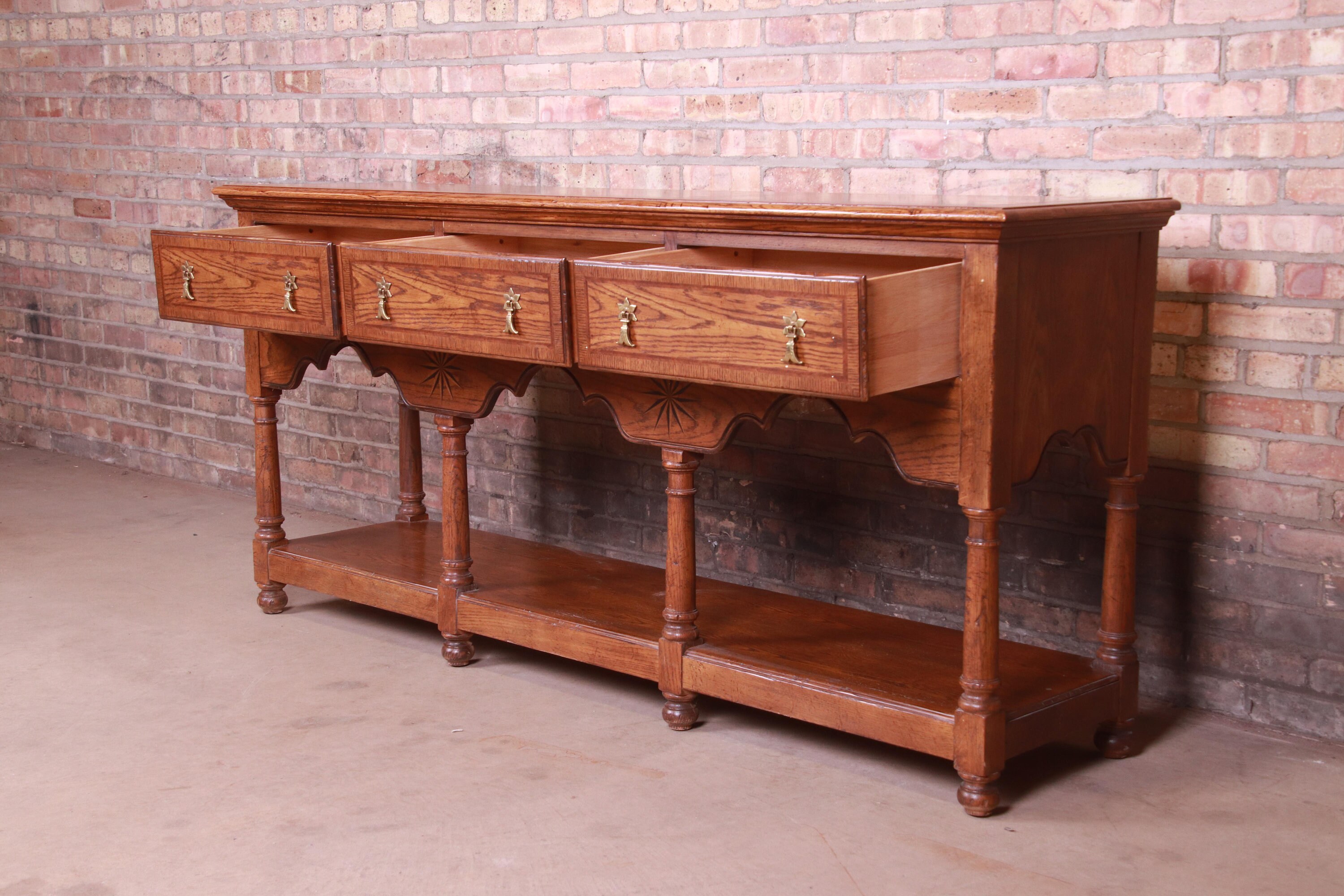 BäckerMöbel Walisische Eingelegte Eiche Sideboard Credenza | Etsy