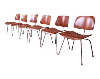 Early Charles Eames for Herman Miller Dcm Chairs, Newly Restored