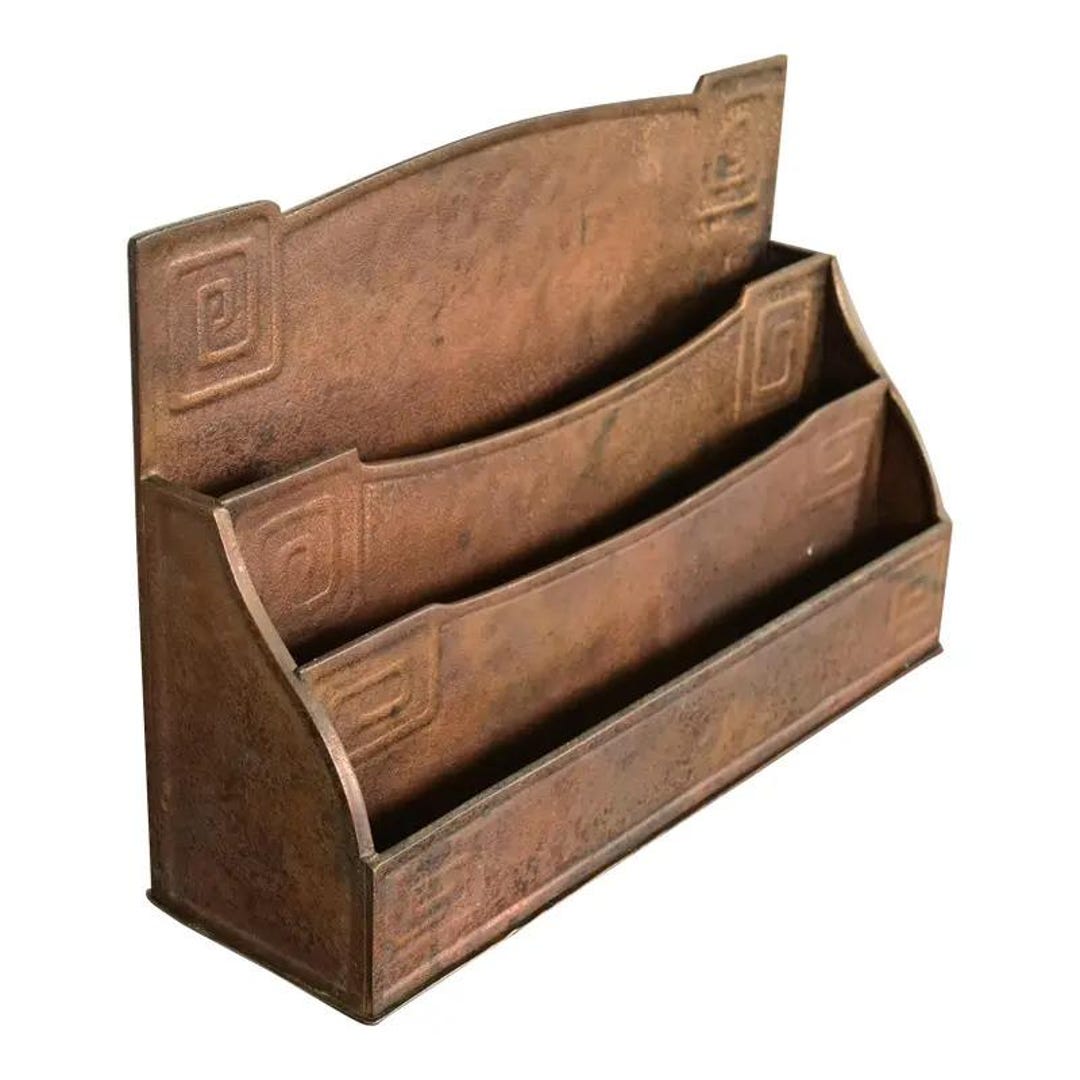 Greek Shape Rack Tiffany Studios New York Art Deco Greek Key Bronze Letter Rack - Etsy