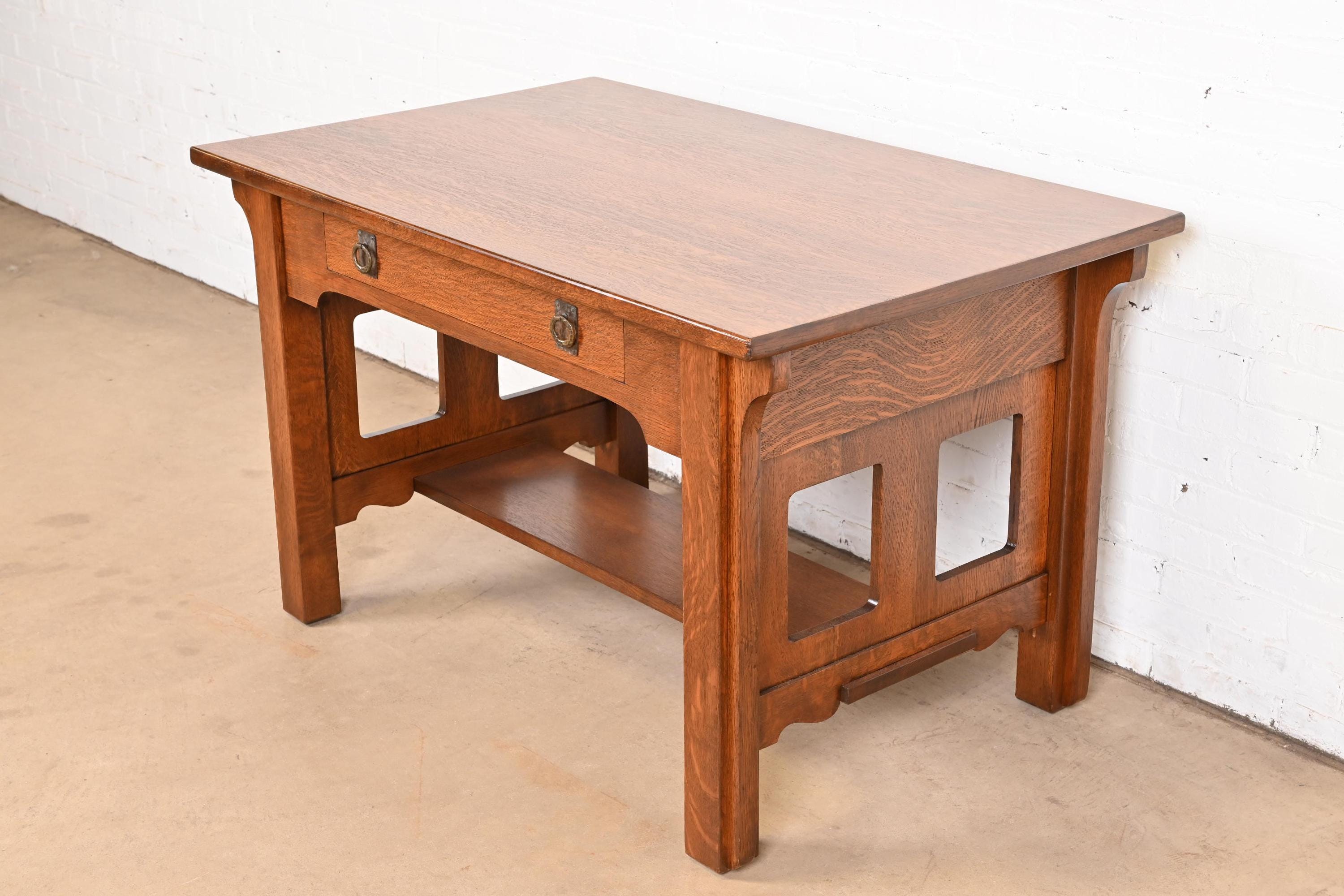 Lifetime Furniture Antique Mission Oak Arts & Crafts Desk or