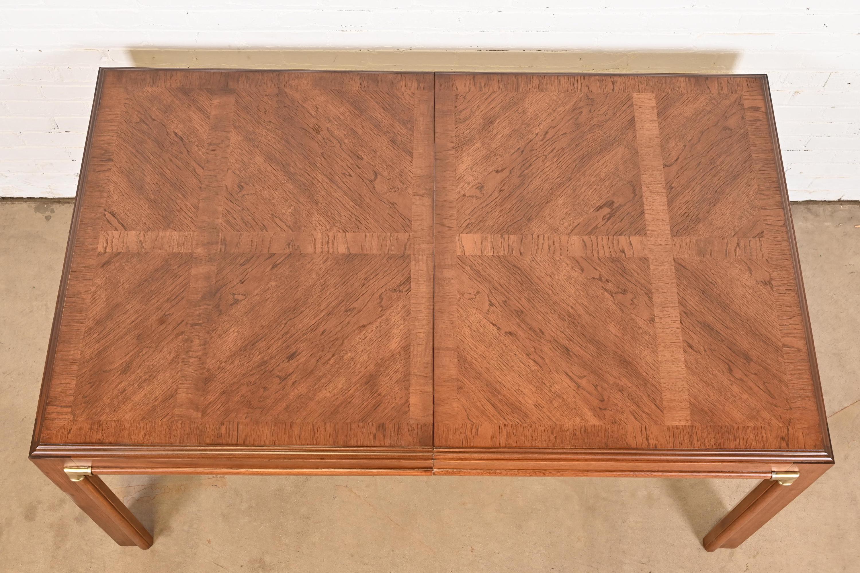 DREXEL HERITAGE　ドラムテーブル　ヴィンテージ　ミッドセンチュリー Drexel Heritage Mid-century Hollywood Regency Walnut Extension