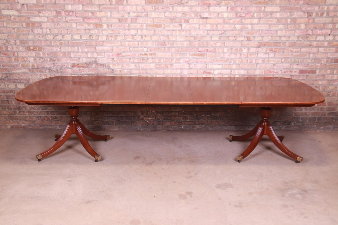 Bäcker Möbel Georgisch Mahagoni Doppelsockel Verlängerung | Etsy