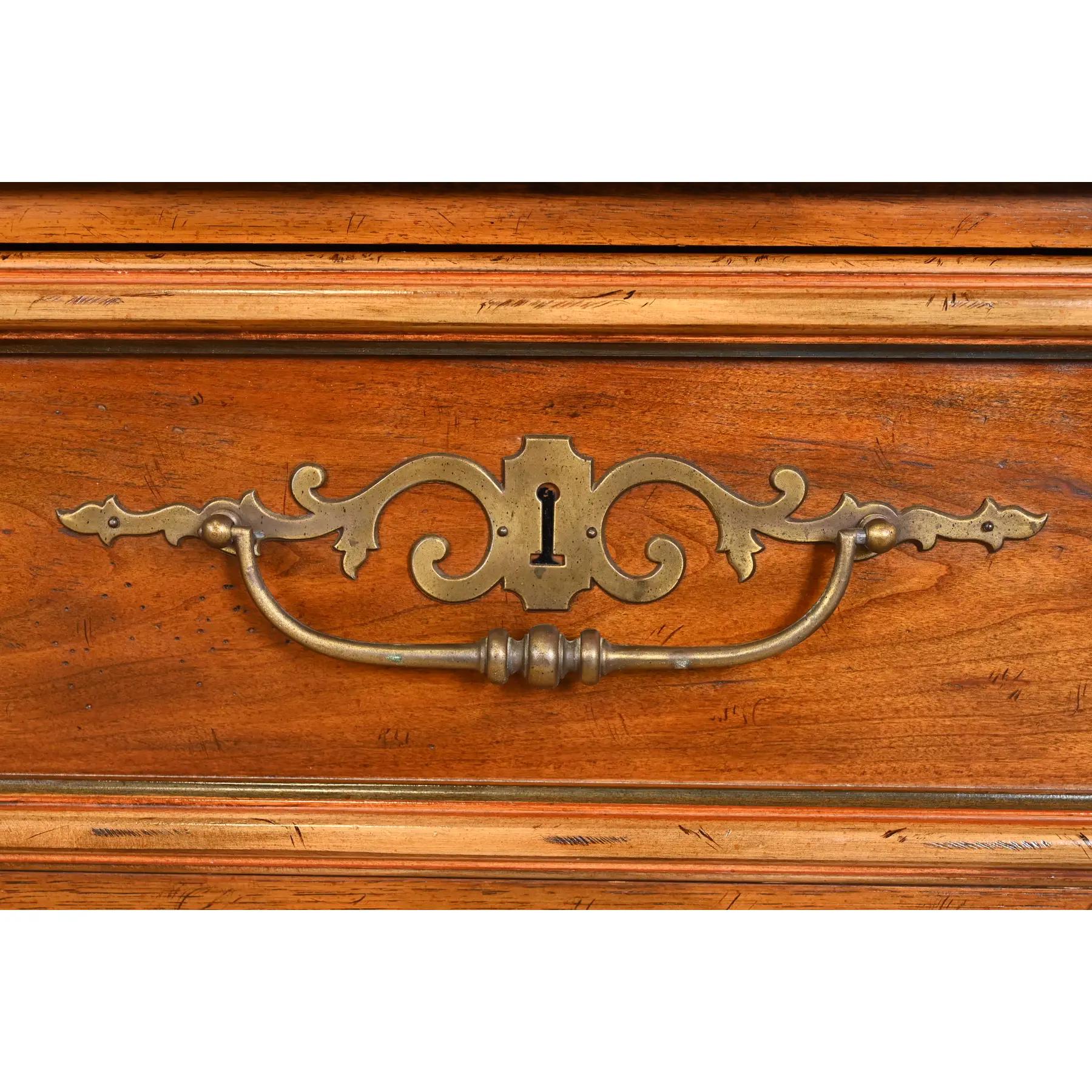 Drexel Heritage French Provincial Louis XV Carved Walnut