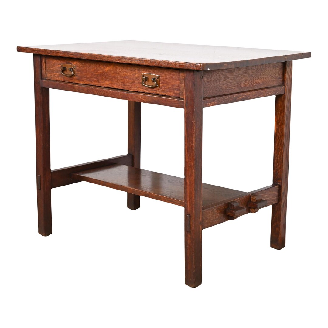 Antique stickley desk value discount