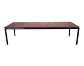 Edward Wormley for Dunbar Black Lacquered Extension Dining Table, Newly Refinished