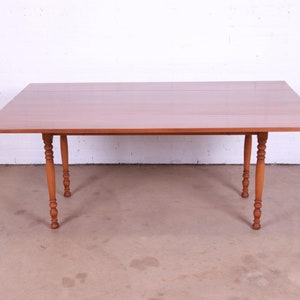 Stickley American Colonial Solid Cherry Wood Harvest Dining Table, 1956 image 2