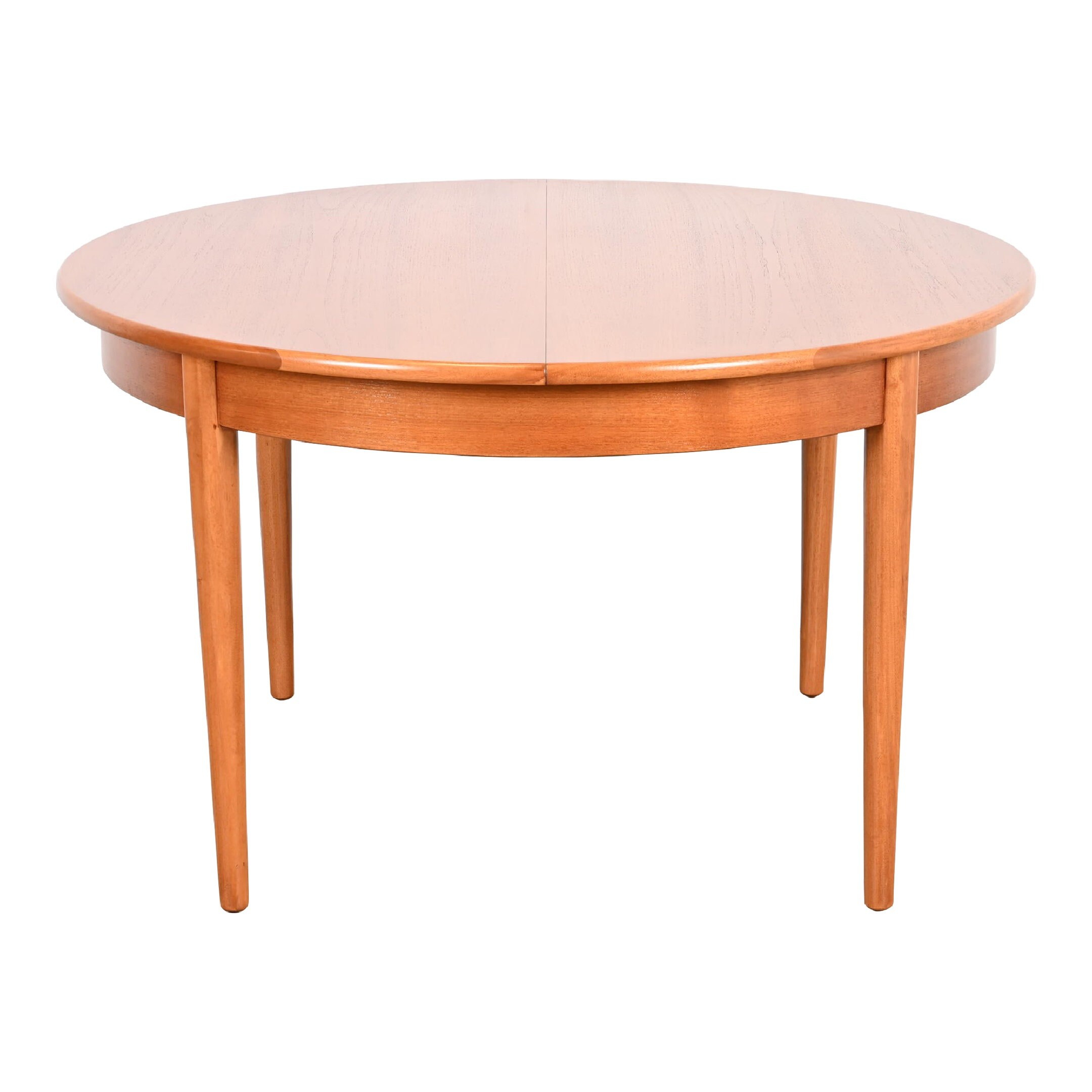 Danish Modern Teak Round Dining Table Newly Refinished Etsy