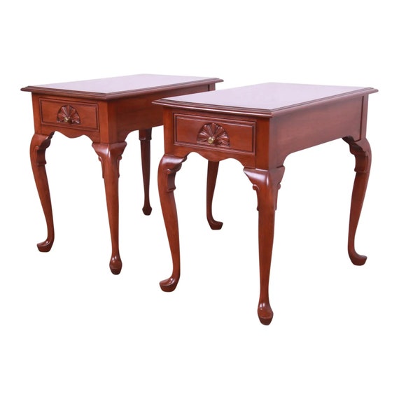 Cherry wood nesting tables best sale