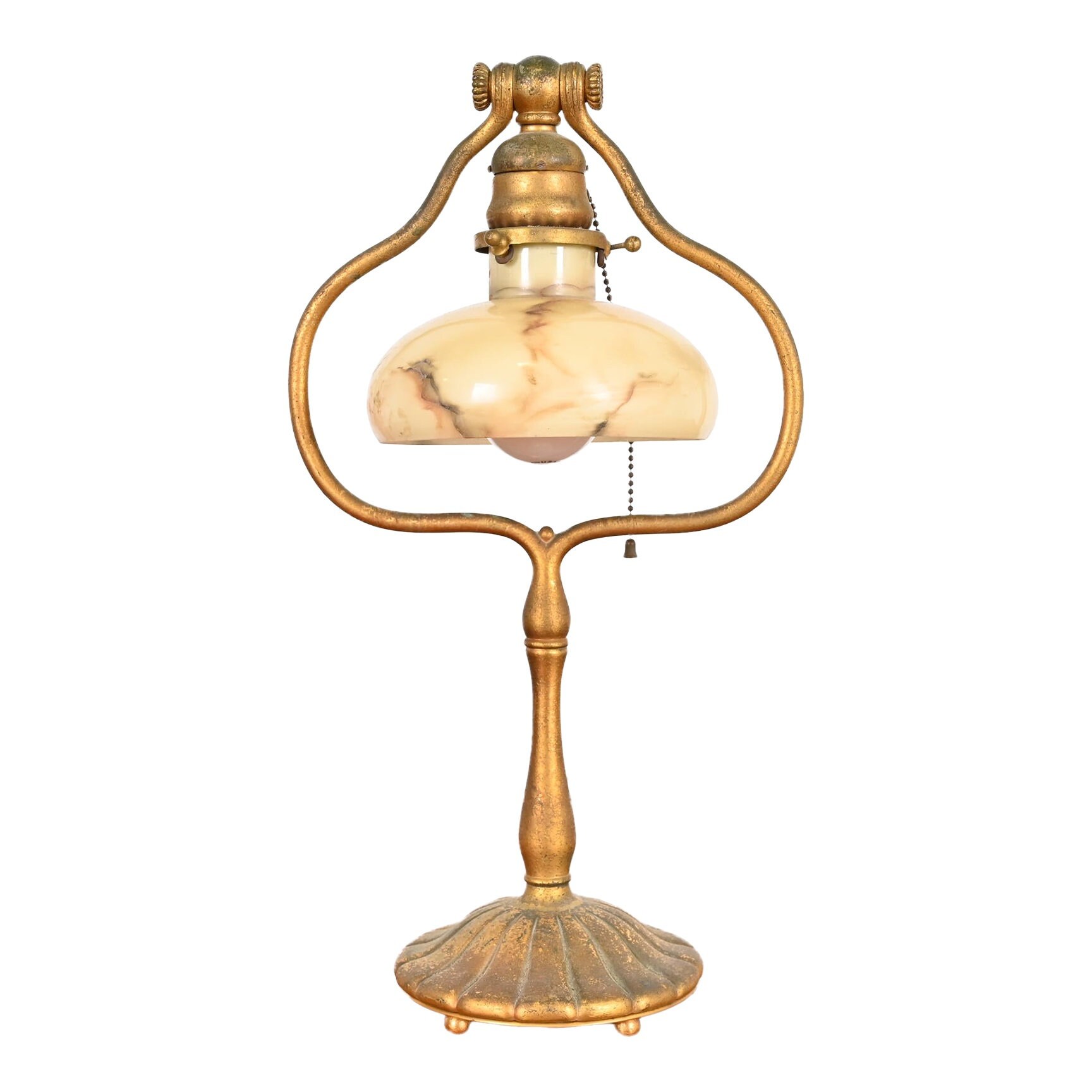 Tiffany Studios New York Gilt Bronze Harp Desk Lamp, Circa 1910 - Etsy