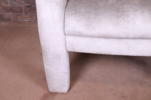 Vladimir Kagan for Weiman Sculptural Velvet Upholstered Lounge Chairs Pair Etsy
