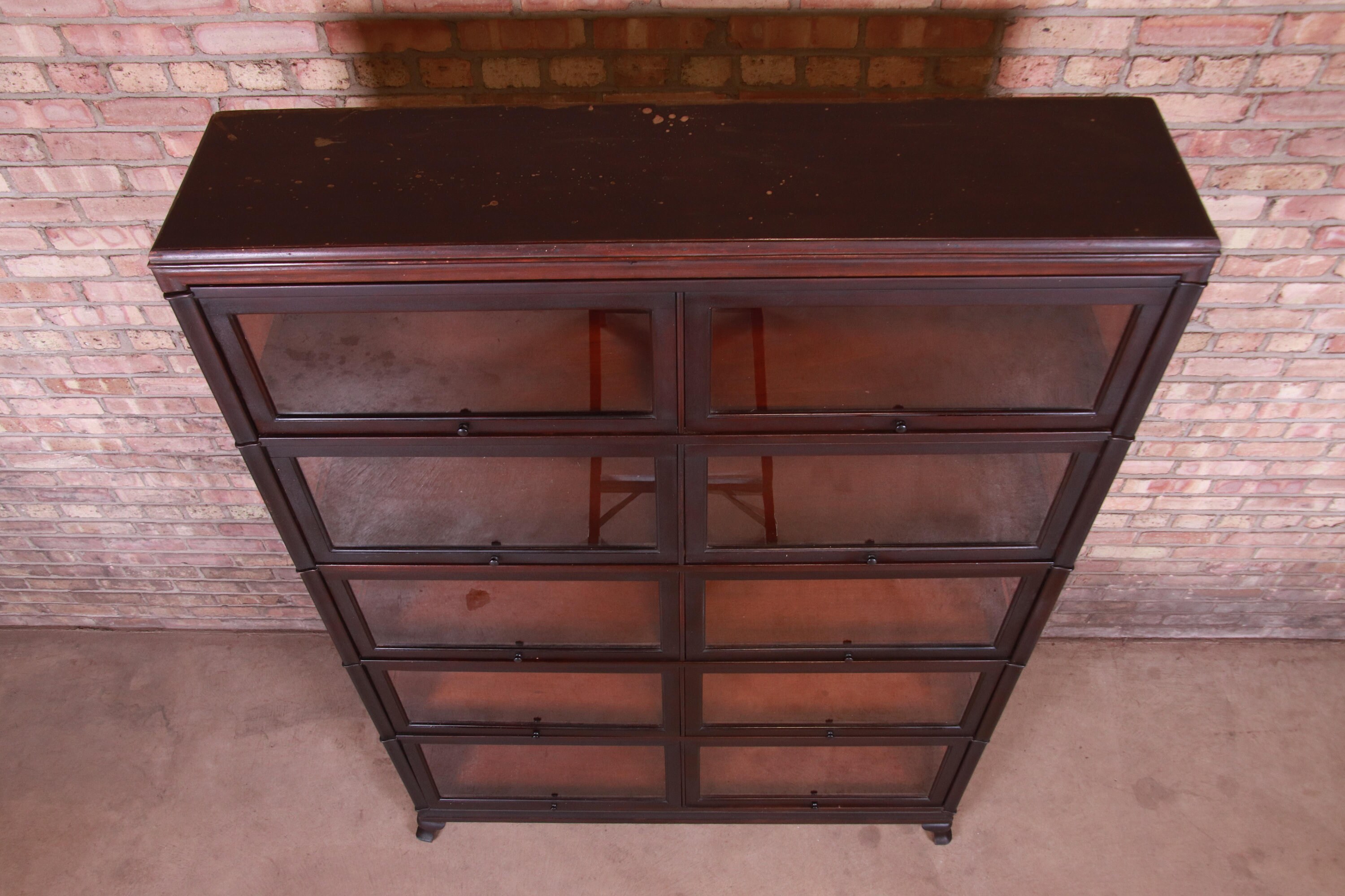 Antique Five Stack Double Barrister Bookcase by Macey Circa Etsy