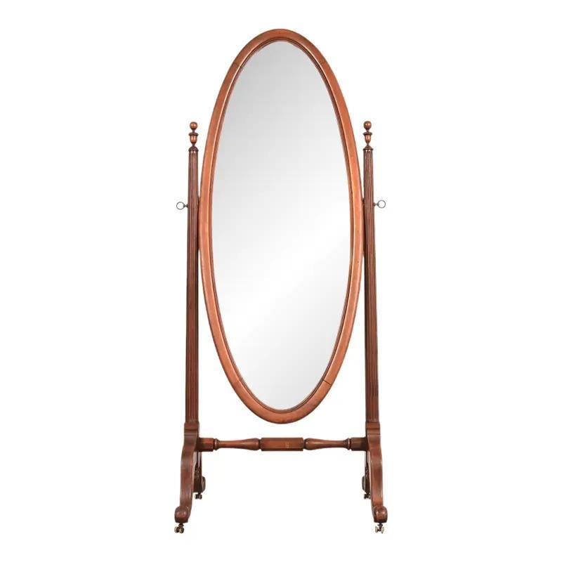 Ethan Allen Oval Mirror - Etsy