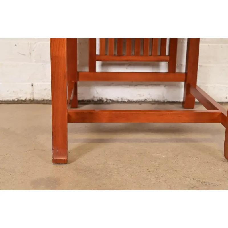 Frank Lloyd Wright for Cassina Arts & Crafts Cherry Wood Dining Chairs ...