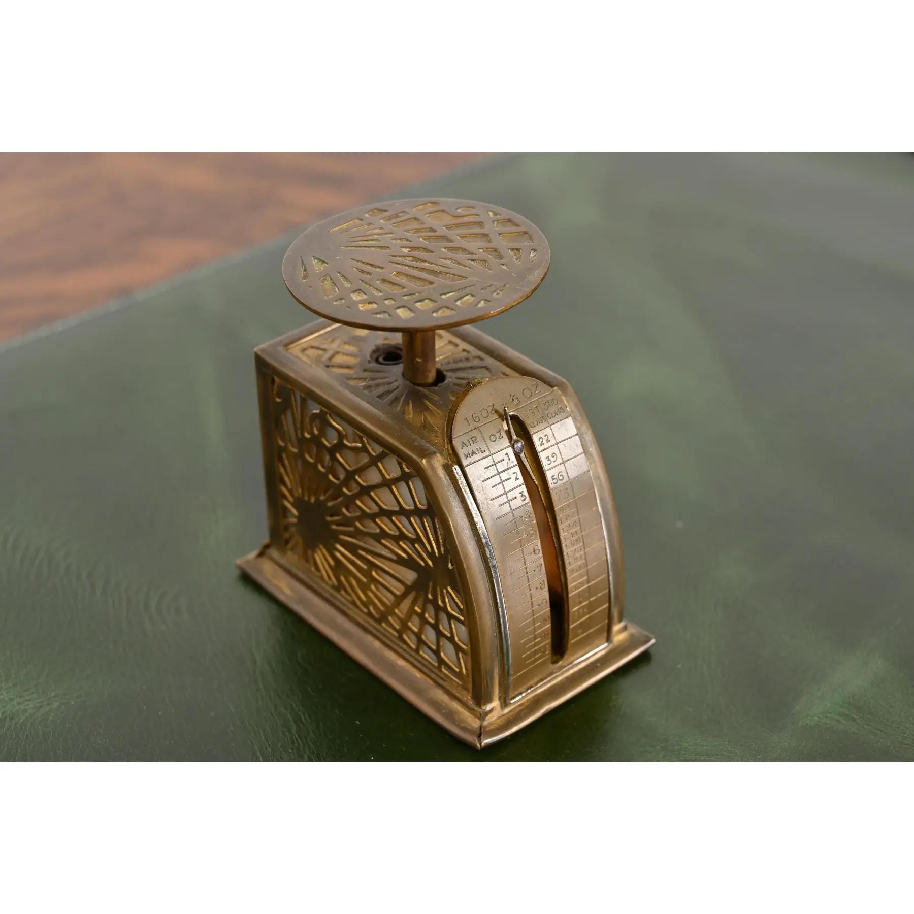 Tiffany Studios New York Pine Needle Bronze Doré and Slag Glass