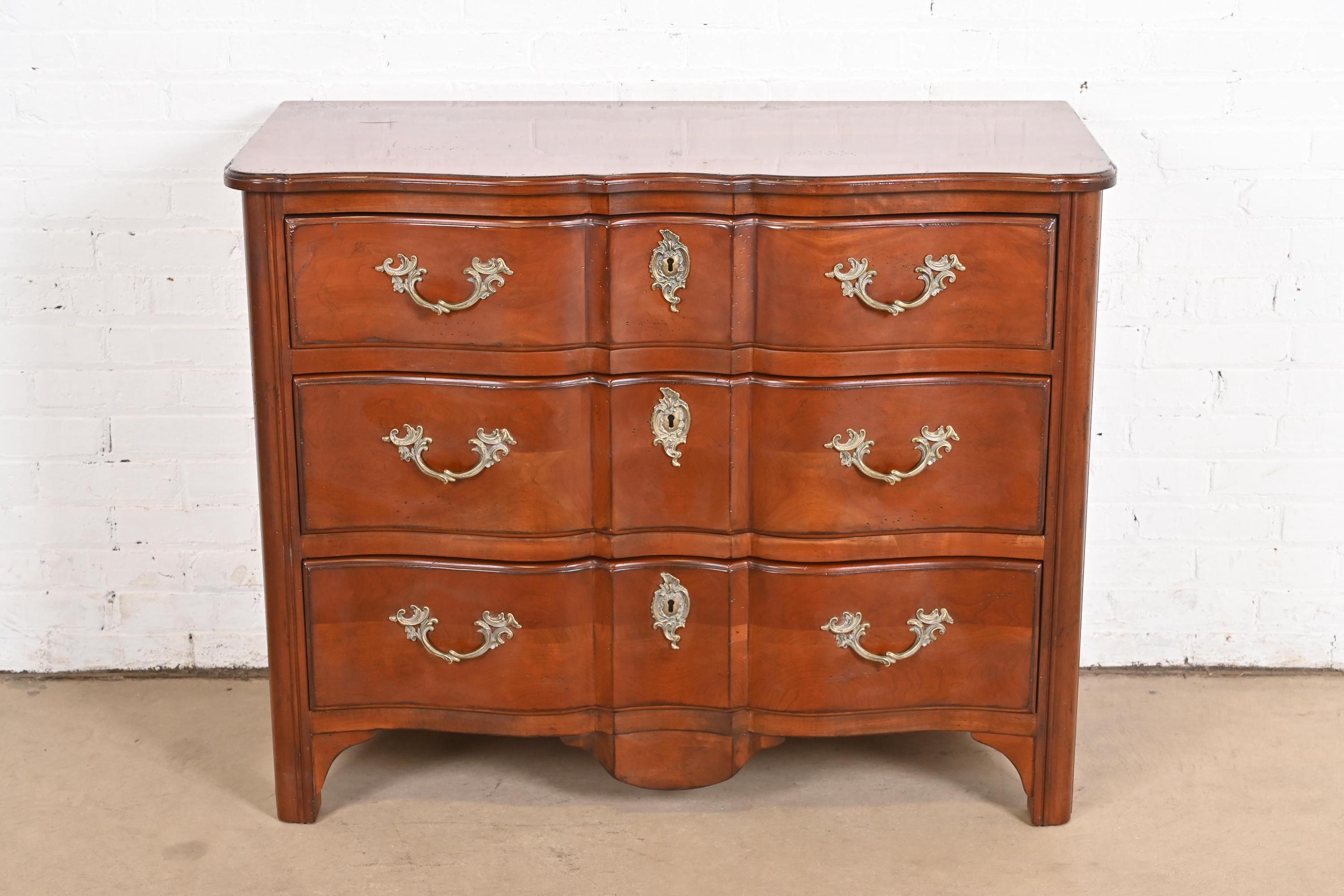Drexel Heritage French Provincial Louis XV Carved Fruitwood Chest